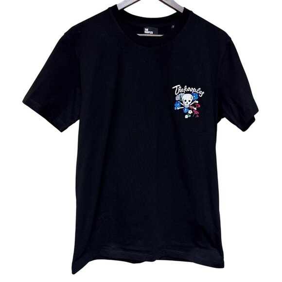 The Kooples Men's Shirt Skull Logo Black Short Sleeve Tee T-Shirt Small NWT - Picture 2 of 10